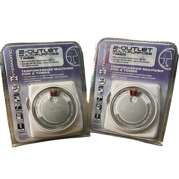 Intermatic‎ 2 Outlet Multi-Purpose Timers Vintage - Picture 1 of 6